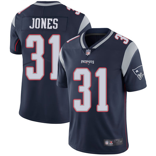 New England Patriots Football #31 Vapor Limited Navy Blue Men Jonathan Jones Home NFL Jersey
